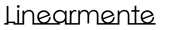 Linearmente font preview
